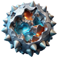 impressive artistic Molten Metal and Ice Collision Front View Transparent Cutout genuine png