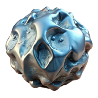 serene abstract Molten Metal and Ice Collision Front View Transparent Cutout authentic png