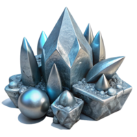 serene classic Molten Metal and Ice Collision Front View Transparent Cutout high quality png