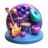 extraordinary traditional Moonlit Minstrel Cutout with Soft Focus Effect authentic png