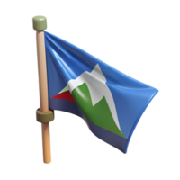 dramatic modern Mountain Zephyr Zone Flag Isolated Element high quality png