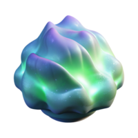 stunning abstract Mystical Aurora Transparent Background Soft Focus Effect professional png