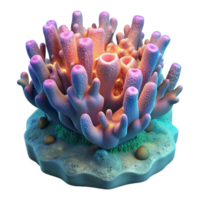 serene rustic Ocean Depths Glowing Coral Reef Cutout premium png
