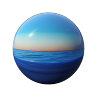 serene abstract Ocean Horizon Isolated Deep Blue Gradient Cutout Element high resolution png