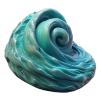 elegant rustic Ocean Turbulence Side Angle Isolated with Transparent Background premium png