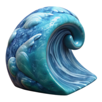 stunning classic Ocean Turbulence Side Angle Isolated with Transparent Background genuine png