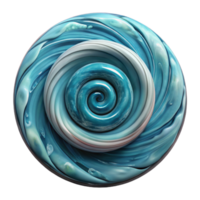 impressive artistic Ocean Whirlpool Abstract Design Isolated Element authentic png