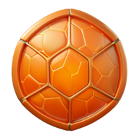 beautiful artistic Orange Stained Glass Texture Isolated Background high quality png