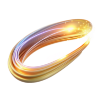 dramatic artistic Overlapping Journeys Bright Light Trails Isolated Element authentic png