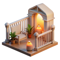 extraordinary modern Peaceful Sundowner Dock Scene Cutout with Calm Water Reflection premium png