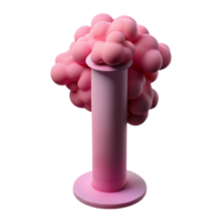 stunning artistic Pink Smoke Column Cutout with Vertical Alignment exclusive png