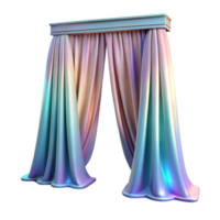 dramatic abstract Radiant Aurora Cascade Isolated Transparent Background Colorful Streams exclusive png