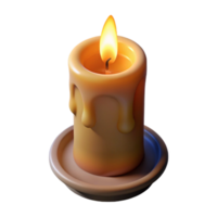 vibrant modern Realistic Candlelight with Shadow Isolated on Transparent Background Cutout professional png