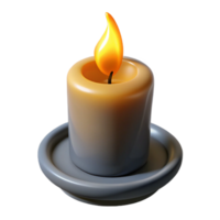 extraordinary creative Realistic Candle Flame with Flickering Shadow Isolated high resolution png