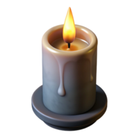 extraordinary classic Realistic Candlelight with Shadow Isolated on Transparent Background Cutout high resolution png