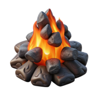 beautiful rustic Realistic Embers Cutout with Soft Shadows detailed png