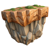 serene classic Realistic Zephyr Zone Cliff Face Isolated Element png