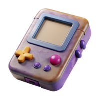 impressive classic Retro Game Console with Controllers Cutout high resolution png