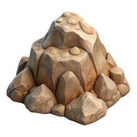 stunning modern Rocky Terra Verde Terrain Transparent Background Isolated Element professional png