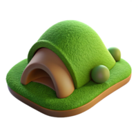 vibrant creative Rolling Zephyr Zone Hills Cutout with Green Grass Texture high resolution png