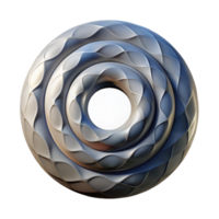 elegant abstract Rotating Circle Pattern with Shadow Effect Transparent Background png