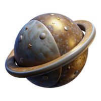 impressive vintage Rotating Celestial Object Isolated with Soft Lighting high resolution png