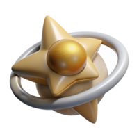 beautiful classic Rotating Star System Transparent Background Top Down View exclusive png