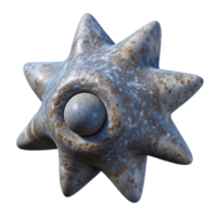 beautiful artistic Rotating Star Formation Isolated with Perspective View original png