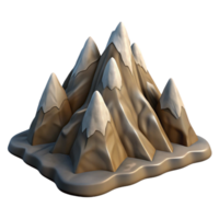 stunning minimalist Rugged Zephyr Zone Mountain Terrain Cutout Element high resolution png