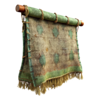 serene classic Rustic Terraverde Tapestry Isolated with Frayed Edge high resolution png