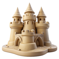 extraordinary abstract Sandcastle Isolated Intricate Design Transparent Background detailed png