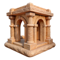 elegant artistic Sandstone Aerthys Structure Cutout Front View professional png