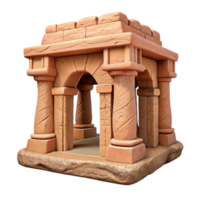 extraordinary contemporary Sandstone Aerthys Structure Cutout Front View high resolution png