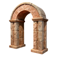 impressive rustic Sandstone Archway Isolated Transparent Background high resolution png