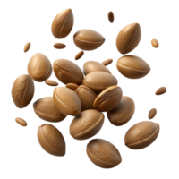 elegant abstract Scattered Seeds Cutout Brown Texture Isolated genuine png