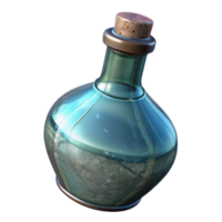 wonderful modern Scratched Glass Bottle Cutout Transparent Background high resolution png