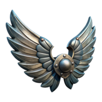 beautiful abstract Shadowed Mechanical Wings Isolated on Transparent Background original png