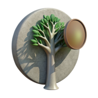 wonderful creative Shadow of a Tree on a Wall Transparent Background png