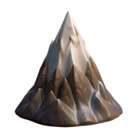 impressive rustic Sharp Mountain Peak Isolated with Dramatic Angle png