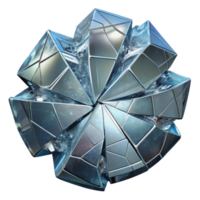 serene abstract Shattered Glass Distortion Reflection Isolated on Transparent Background high resolution png