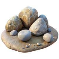 wonderful artistic Shifting Tides Isolated Coastal Rocks at Low Tide high resolution png