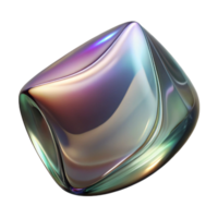 magnificent contemporary Side View Distorted Glass Reflection Isolated high resolution png