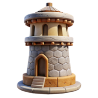 magnificent artistic Side View Terraform Tower Isolated on Transparent Background authentic png