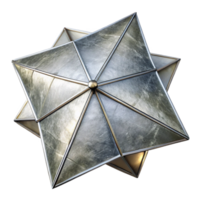 impressive modern Silver Solar Sail Cutout Front View Transparent Background authentic png