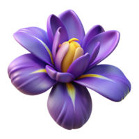 wonderful minimalist Single Bluebell Flower Cutout with Delicate Shape high resolution png