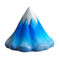 beautiful abstract Single Mountain Peak Isolated with Gradient Sky original png