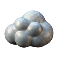 beautiful vintage Single Nimbus Cloud Icon Cutout with Sharp Edges high quality png