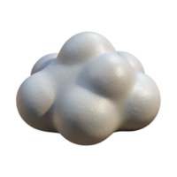 serene abstract Single Nimbus Cloud with Realistic Texture Transparent Background original png