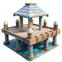 magnificent traditional Sky Pier Cutout Modern Design Isolated Element authentic png