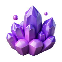 serene contemporary Soft Edges Crystallized Dream Cutout Isolated Geometric Shapes Transparent Background Purple professional png